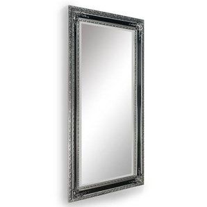 Rahmenspiegel Lara, schwarz/silberfarbig, 100 x 120 cm
