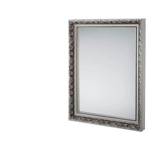 Rahmenspiegel | silber | Holzwerkstoff, Glas | 55 cm | 70 cm | 3,5 cm |