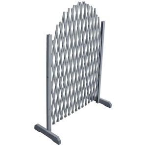 Rankgitter Massivholz Tanne 1,8x1 m Grau