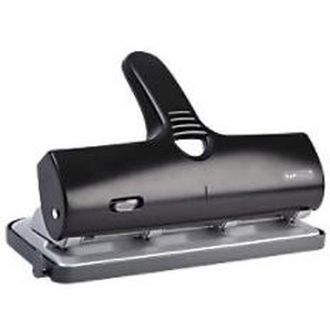 Rapesco Heavy Duty 4 Löcher Locher Aluminium 40 Blatt ALU 40 Schwarz;Silber 1184097