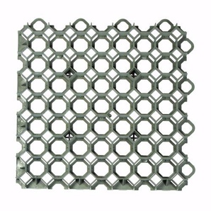 Rasengitter Paddockplatte grün 49x49x4 cm Befahrbar Rasengitterplatten
