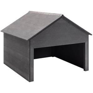 vidaXL Rasenmäher Garage Grau 80x80x70 cm WPC
