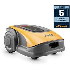 Rasenmähroboter STIGA GARDEN G 1200 gelb Rasenmäher-Roboter stufenlose Schnitthöhe, Appsteuerung, mit Akku & Ladestation