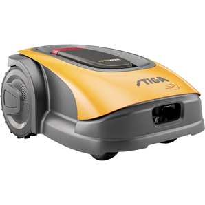 Rasenmähroboter STIGA GARDEN G 600 gelb Rasenmäher-Roboter stufenlose Schnitthöhe, Appsteuerung, mit Akku & Ladestation