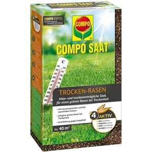 Rasensamen COMPO COMPO SAAT Sämereien Gr. 1 kg, grün Rasensaat Trocken-Rasen, 1 kg, für 40 m²