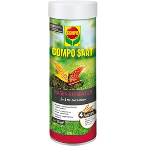 Rasensamen COMPO ReparaturMix Sämereien grün Rasensaat Samen & Dünger, 360 g, für 15 m²