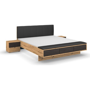 rauch Bettanlage Apollon, (Set, 3-St), mit Bettbank und Nachttisch-Paar, Schubladen mit push-to-open Funktion