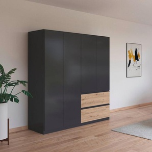 rauch Drehtürenschrank Costa mit Schubkästen, grifflose Front mit Push-to-Open Funktion