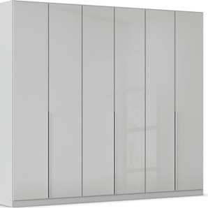 rauch Drehtürenschrank Kleiderschrank Kleiderschränke Schrank Garderobe AGORDO mit Glasfront (in zwei Griff-Farben) durchdachte Innenausstattung, in 6 Breiten und 2 Höhen MADE IN GERMANY