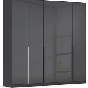 rauch Drehtürenschrank Kleiderschrank Kleiderschränke Schrank Garderobe AGORDO mit Glasfront (in zwei Griff-Farben) durchdachte Innenausstattung, in 6 Breiten und 2 Höhen MADE IN GERMANY