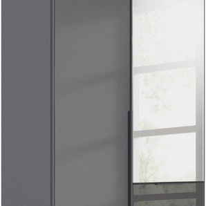 rauch Drehtürenschrank Kleiderschrank Kleiderschränke Schrank Garderobe AGORDO mit Glasfront (in zwei Griff-Farben mit Glasfront) mit Außenschubkästen, in 6 Breiten und 2 Höhen MADE IN GERMANY