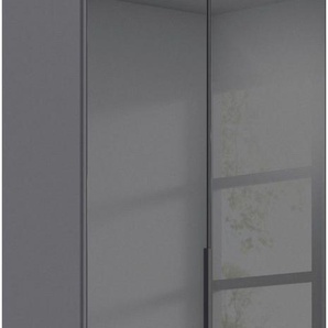 rauch Drehtürenschrank Kleiderschrank Kleiderschränke Schrank Garderobe AGORDO mit Glasfront (in zwei Griff-Farben mit Glasfront) mit Außenschubkästen, in 6 Breiten und 2 Höhen MADE IN GERMANY