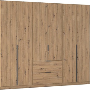 rauch Drehtürenschrank Kleiderschrank Schrank Garderobe AGORDO mit Dekor- oder Hochglanzfront (in zwei Griff-Farben mit Dekor- oder Hochglanzfront) mit Außenschubkästen, in 6 Breiten und 2 Höhen MADE IN GERMANY