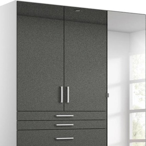 rauch Drehtürenschrank »Kleiderschrank Schrank Garderobe Garderobenschrank Topseller HOMBURG«, mit Spiegel, oberer Schubkasten mit Einteilung MADE IN GERMANY