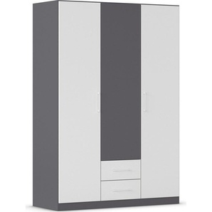 rauch Drehtürenschrank Kleiderschrank Schrank Garderobe KREFELD optional mit Spiegel mit 3 Griff-Varianten, inkl. praktischen Schubladen MADE IN GERMANY