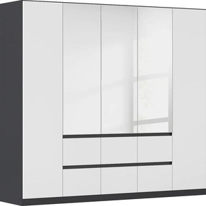rauch Drehtürenschrank »Kleiderschrank Schrank mit Spiegel Garderobe Garderobenschrank MAINZ«, grifflose Front mit Spiegel, Außentüren mit Push-to-Open Funktion
