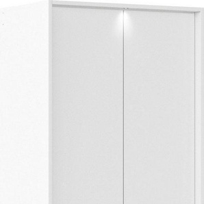 rauch Drehtürenschrank Mainz mit Passepartout optional mit Beleuchtung, Außentüren mit Push-to-Open Funktion