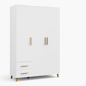 rauch Drehtürenschrank »Shinjo«, 3-türig, 2 Schubladen, weiß