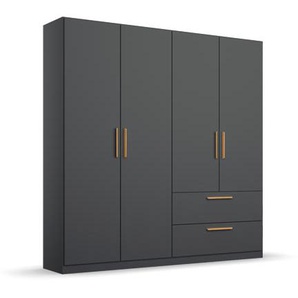 rauch Drehtürenschrank »Skandi«, 4-türig, grau metallic