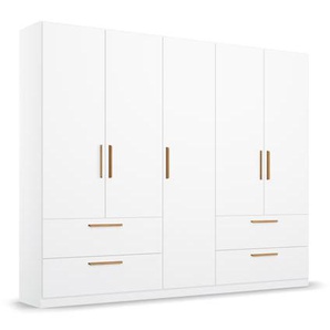 rauch Drehtürenschrank »Skandi«, 5-türig, weiß