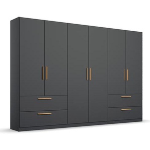 rauch Drehtürenschrank »Skandi«, 6-türig, grau metallic