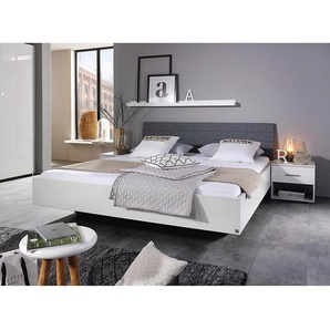 Futonbett 140 x 200cm Holzwerkstoff bedruckt Weiß Andere