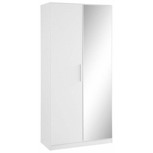 rauch Garderobenschrank Garderobe Drehtürenschrank Kleiderschrank Schrank Schuhschrank MINOSA Breite 91 cm, ausziehbare Kleiderstange 6 Schuhablagen MADE IN GERMANY