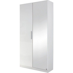 rauch Garderobenschrank Garderobe Drehtürenschrank Kleiderschrank Schrank Schuhschrank MINOSA Breite 91 cm, ausziehbare Kleiderstange 6 Schuhablagen MADE IN GERMANY