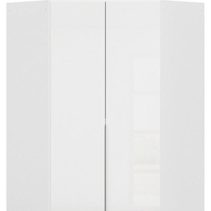 rauch Eckkleiderschrank Agordo (in zwei Griff-Farben) mit Glastüren, voll ausgestattet mit viel Stauraum MADE IN GERMANY