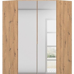 rauch Eckkleiderschrank Agordo (in zwei Griff-Farben) mit Spiegeltüren, voll ausgestattet mit viel Stauraum MADE IN GERMANY