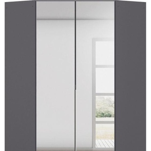 rauch Eckkleiderschrank Kleiderschrank Schrank Ankleidezimmer Schlafzimmer Garderobe AGORDO (in zwei Griff-Farben) mit Spiegeltüren, voll ausgestattet mit viel Stauraum MADE IN GERMANY