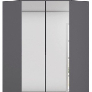 rauch Eckkleiderschrank Kleiderschrank Schrank Ankleidezimmer Schlafzimmer Garderobe AGORDO (in zwei Griff-Farben) mit Spiegeltüren, voll ausgestattet mit viel Stauraum MADE IN GERMANY