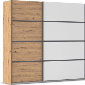 rauch Kleiderschrank Schwebetürenschrank ´s Choice Garderobe Schrank TOP ANGEBOT Avola (in 3 verschiedenen Ausstattungen BASIC/CLASSIC/PREMIUM) mit eleganten Zierleisten in Chrom, Schwarz oder Weiß MADE IN GERMANY