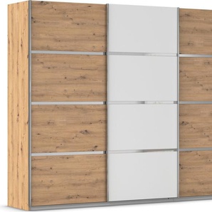 rauch Kleiderschrank Schwebetürenschrank ´s Choice Garderobe Schrank TOP ANGEBOT Avola (in 3 verschiedenen Ausstattungen BASIC/CLASSIC/PREMIUM) mit eleganten Zierleisten in Chrom, Schwarz oder Weiß MADE IN GERMANY