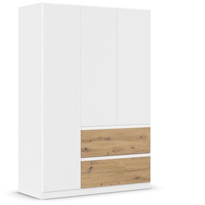 rauch Kleiderschrank »Joel«, 3 Türen und 2 Schubladen, weiß/Eiche Artisan