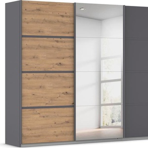 rauch Kleiderschrank Schwebetürenschrank ´s Choice Garderobe Schrank TOP ANGEBOT Avola (in 3 verschiedenen Ausstattungen BASIC/CLASSIC/PREMIUM inkl. Spiegel) mit eleganten Zierleisten in Chrom, Schwarz oder Weiß MADE IN GERMANY
