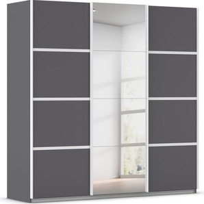rauch Kleiderschrank Schwebetürenschrank ´s Choice Garderobe Schrank TOP ANGEBOT Avola (in 3 verschiedenen Ausstattungen BASIC/CLASSIC/PREMIUM inkl. Spiegel) mit eleganten Zierleisten in Chrom, Schwarz oder Weiß MADE IN GERMANY
