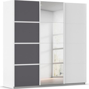 rauch Kleiderschrank Schwebetürenschrank ´s Choice Garderobe Schrank TOP ANGEBOT Avola (in 3 verschiedenen Ausstattungen BASIC/CLASSIC/PREMIUM inkl. Spiegel) mit eleganten Zierleisten in Chrom, Schwarz oder Weiß MADE IN GERMANY