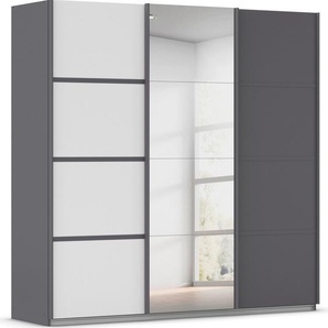 rauch Kleiderschrank Schwebetürenschrank ´s Choice Garderobe Schrank TOP ANGEBOT Avola (in 3 verschiedenen Ausstattungen BASIC/CLASSIC/PREMIUM inkl. Spiegel) mit eleganten Zierleisten in Chrom, Schwarz oder Weiß MADE IN GERMANY