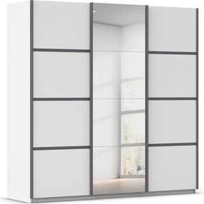 rauch Kleiderschrank Schwebetürenschrank ´s Choice Garderobe Schrank TOP ANGEBOT Avola (in 3 verschiedenen Ausstattungen BASIC/CLASSIC/PREMIUM inkl. Spiegel) mit eleganten Zierleisten in Chrom, Schwarz oder Weiß MADE IN GERMANY