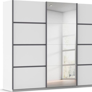 rauch Kleiderschrank Schwebetürenschrank ´s Choice Garderobe Schrank TOP ANGEBOT Avola (in 3 verschiedenen Ausstattungen BASIC/CLASSIC/PREMIUM inkl. Spiegel) mit eleganten Zierleisten in Chrom, Schwarz oder Weiß MADE IN GERMANY