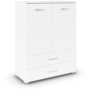 rauch Kommode »Aditio«, 2-türig, 2 Schubladen, 93 x 119 cm, weiß