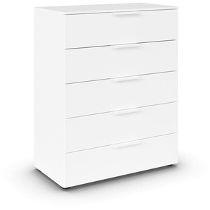 rauch Kommode »Flipp«, 5 Schubladen mit Soft-Close, weiß