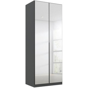 Rauch Möbel Drehtürenschrank Rauch Alabama, Grau, Silber, Holzwerkstoff, 2 Fächer, 91x229x54 cm, Blauer Engel, Goldenes M, BQ - Bündnis für Qualität, Made in Germany, DIN EN ISO 50001, umfangreiches Zubehör erhältlich, in verschiedenen Größen Schrankfront