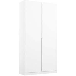 Rauch Möbel Drehtürenschrank Rauch Alabama, Weiß, Holzwerkstoff, 2 Fächer, 91x229x54 cm, Blauer Engel, Goldenes M, BQ - Bündnis für Qualität, Made in