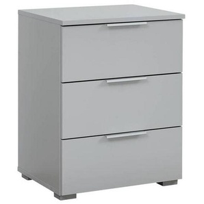 Rauch Möbel Nachtschrank Rauch Alabama, Hellgrau, Holzwerkstoff, 3 Schubladen, 47x62x42 cm, Blauer Engel, Goldenes M, BQ - Bündnis für Qualität, Made