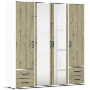 Rauch Möbelwerke Rauch Drehtürenschrank Voyager 4-türig, 4 Schübe AG451.21V4