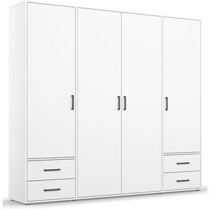 Rauch Möbelwerke Rauch Drehtürenschrank Voyager 4-türig, 4 Schübe AG452.31V4