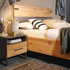 Nachttisch »Butte« - grau -