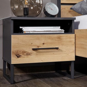Nachttisch »Butte« - grau -
